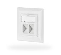 EFB Netzwerkdose 2-fach fur Keystones, Weiss, RAL NUEVO