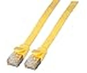 Efb rj45 flachpatchkabel u/ftp cat.6a pvc 0.25m gelb