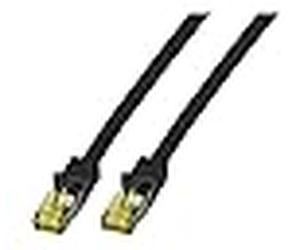 Efb rj45 patchk. s/ftp cat.6a lszh cat.7 rohk. 3.00m schwar