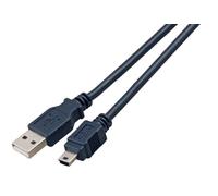 EFB USB 2.0 Connection Cable Male Type A to Mini Male Type B Classic 3.0 m Black