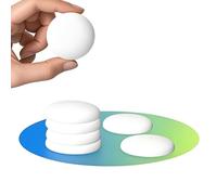 efbock Protectores de pared de silicona Autoadhesivo Manija de puerta de goma Tope protector de parachoques (blanco 5 piezas)