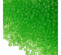 Efco - 1023161 2,6 mm 17 G Cuentas Indias Mate Transparente, Color Verde Claro