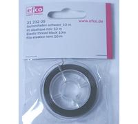 Efco caucho negro no Fray Bead/pulsera elástica de 10 m x0.5 mm