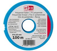efco - Fuerza de tracción Hilo, Poliamida, Claro, 0,9 kg, 0,15 mm de diámetro, 100 m