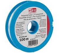 Efco - Hilo de Poliamida con Fuerza de tracción Aproximadamente 9 kg, Transparente, 100 m, 0,45 mm de diámetro