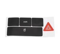 EFDDTBHE Compatible con A6 C5 1998-2004. 1 Botón De Intermitente Doble De Emergencia para Coche, Pegatina De Reparación para Portavasos, Interruptor De Flash Y Cubiertas. Sticker de Carro(Type B)
