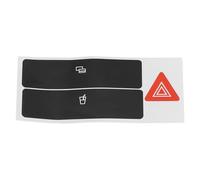 EFDDTBHE Compatible con A6 C5 1998-2004. 1 Botón De Intermitente Doble De Emergencia para Coche, Pegatina De Reparación para Portavasos, Interruptor De Flash Y Cubiertas. Sticker de Carro(Type A)