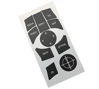 EFDDTBHE Compatible con BMW para Serie 3 E90 E91 E92 E93 F30 F34 Multimedia para Automóvil CD Radio Menú Teléfono Mapa Interruptor Botón Kit De Reparación Etiqueta Adhesiva Sticker de Carro