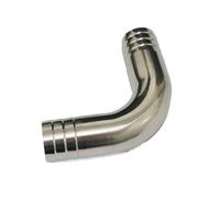 EFDSVUHE Fit for 38mm 1.5" I/D Hose Barbed 304 Stainless Steel 90 Degree Elbow Pipe Fitting Connnector
