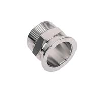 EFDSVUHE KF40 Vacuum to 1-1/4" BSPT Male Thread Stainless Steel 304 Flange Pipe Hex Pipe Fitting