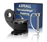 EFEALL Acoplamiento para remolque de bicicleta, estable con pasador de seguridad, acoplamiento de bicicleta para remolque de perro, remolque para niños, remolque de carga