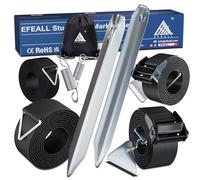 EFEALL Kit de Correas de Sujeción para Riel de Toldo Caravana y Autocaravana - Sistema de Amarre Lateral