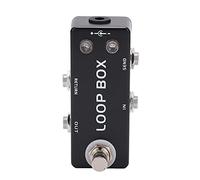 Efecto de Bucle de Guitarra, Selección de Canales Eléctricos de 0 Pedal True Electric de Metal Black Mini Pedal para Efectos de bajo