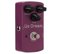 Efecto de Distorsión de Altavoz Analógico, Acabado de Pintura Pedal Monobloque de Guitarra Resistente Al Desgaste de 10 Ma con Flash LED para Instrumento Musical Electrónico