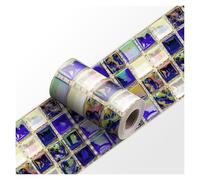 efecto de mosaico de mármol azulejos adhesivos, Adhesivos for azulejos de mosaico Peel & Stick, adhesivos pared for cocina, baño, zócalo y línea cintura(Type 9,30cmX240cmX1roll)