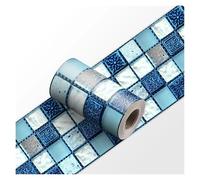 efecto de mosaico de mármol azulejos adhesivos, Adhesivos for azulejos de mosaico Peel & Stick, adhesivos pared for cocina, baño, zócalo y línea cintura(Type 1,15cmX240cmX1roll)