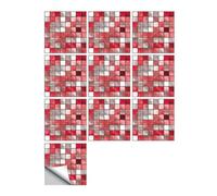 efecto de mosaico de mármol azulejos adhesivos, Pegatinas for azulejos de mosaico, multicolor, varios tamaños(Color 4,20cmX20cmX10pcs)