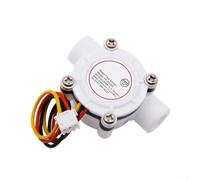 Efecto Hall para sensor de flujo de agua para tubería de PE de 1/4 con señal de salida de pulso compatible con placas de control de dispensador de agua (S402C)