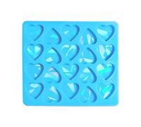 Efecto Ligero De Arcoiris Molde Silicona Para Hacer Pendientes En Forma Corazón Holográfico Anillos Orejas Bricolaje Molde Resina Epoxi Pendientes Holográficos