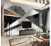 Efecto Mármol Geométrico Abstracto Minimalista De Lujo 3D Papel Pintado Pared Fácil Instalación Oficina Sala Estar Sofá Dormitorio TV Fondos Decoración-300cm×210cm