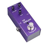 Efector de Distorsin de Guitarra, Carcasa de Metal, Mltiples Tonos, Ajuste de Perilla de Pedal de Efecto de Guitarra Elctrica (AN03 Prpura