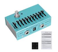 Efector de guitarra de 10 bandas, ecualizadores, pedal de efecto, pedal de efecto de 10 bandas, aleación de textura, potenciador de sonido
