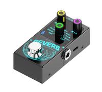 Efector de reverberaciones de guitarra de un solo bloque, reverberaciones digitales, pedal de efecto de guitarra, 9 modos, pedal de efecto de guitarra