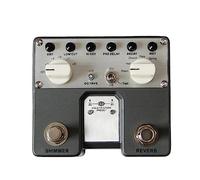 efectos de guitarra Pedal De Efecto De Guitarra De Reverberación Digital, 5 Modos De Reverberación, Interruptor De Pie Doble, Chip DSP De Punto Flotante, Accesorios Para Guitarra