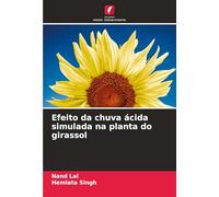 Efeito da chuva ácida simulada na planta do girassol