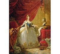 EfeMir Cuadros Modernos Impresión de Carteles Famoso Retrato de la zarina viuda María Feodorovna - Elisabeth Louise Vigee Lebrun para Decoración de Paredes 60x90cm