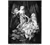 EfeMir Impresión de Imagen Lienzo Arte Imagen Famoso el de Santa Teresa de Gian Lorenzo Bernini para la decoración del hogar de la oficina 60x90cm
