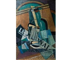 EfeMir Impresión de Imagen Lienzo Arte Imagen Famoso el periodico de juan gris para la decoración del hogar de la oficina 60x90cm