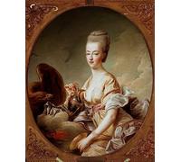 EfeMir Impresión de Imagen Lienzo Arte Imagen Famoso Retrato de María Antonieta de Francois Hubert Drouais para la decoración del hogar de la oficina 60x90cm