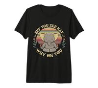 Eff You See Kay Why Oh You Elephant Yoga Pose Meditación Camiseta Premium