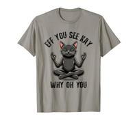 Eff You See Kay Why Oh You Zen Black Cat Funny Camiseta