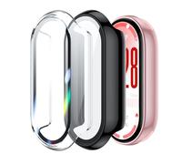 Effcotuo 2 Piezas Funda para Xiaomi Smart Band 10 Funda Cover, Protector de Pantalla TPU Suave láminas Protectora Anti-Rasguños HD Clear TPU [ Alta Sensibilidad]