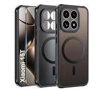 Effcotuo Funda Magnética para Xiaomi Mi 15T 5G Case con MagSafe con 1 Piezas Protector de Pantalla Cristal Templado, Acrílico Carcasa Respaldo Translúcida Mate Antigolpes Cover