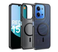 Effcotuo Funda Magnética para Xiaomi Redmi 15C 5G/4G/POCO C85 5G (173) Case Compatible con MagSafe, Funda de Silicona Flexible + Acrílico Carcasa Respaldo Translúcida Mate Slim Antigolpes Cover