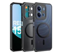 Effcotuo Funda Magnética para Xiaomi Redmi 15C /Poco C85 4G Case Compatible con MagSafe, Funda de Silicona Flexible + Acrílico Carcasa Respaldo Translúcida Mate Slim Antigolpes Cover