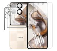 Effcotuo Protector de Pantalla para Xiaomi Mix Flip 2 Cristal Templado con 2 Pack HD Película de TPU y 2 Pack Protector de Lente de Cámara - Sin Burbujas Huella Digital Ultrasónicatección