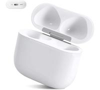 Effdrdfs Carcasa de Carga inalámbrica Compatible con Air Pod 4, con Funda de Cuero Reemplazo Original Wireless Charging Case con Botón de Sincronización Bluetooth