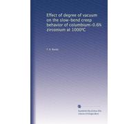 Effect of degree of vacuum on the slow-bend creep behavior of columbium-0.6% zirconium at 1000?C