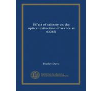 Effect of salinity on the optical extinction of sea ice at 6328Å