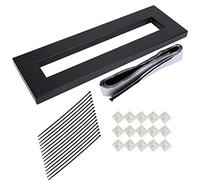 Effect Pedal Board for Electric Guitar, Guitar Effect Pedal Board with Setup Tape Clamp, Alloy Effects Pedalboard with Non Slip Mats and 15 Ribbons, Professional Instruments (S)