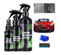 Effective Engine Warehouse Cleaner Spray, Plastic Leather Restorer, Plastic Leather Renovation Coating Agent for Automotive, Motorcycle, Rv, Boat, Furniture Cleaner (3, 1set)