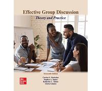 Effective Group Discussion: Theory and Practice