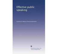 Effective public speaking