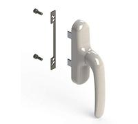 effedielle Tirador para ventana de interior de aluminio Cremonese Giesse Prima Ambidestra color blanco RAL 9010. Apertura bidireccional para puerta cremonesa ambidiestra