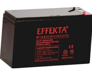 Effekta AGM - Batería tipo BT12-9,5 (12 V, 9,5 Ah, conexión de 6,3 mm)