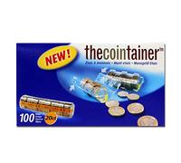 effektivo Fundas de plástico para monedas de 20 céntimos de euro de PET con ranuras para contar rápidamente las monedas, caja de 100 unidades